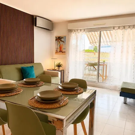 La Terrasse Bleue-parking Couvert-2 Min Plage-juan Les Pins Антиб